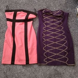 2 strapless dress